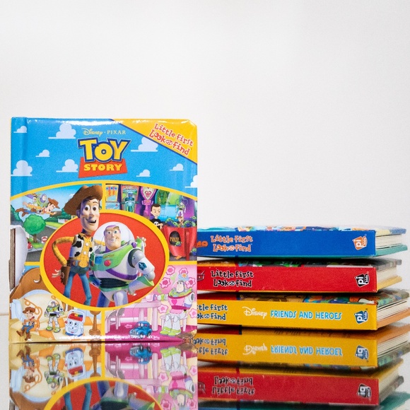 Disney | Toys | Disney Pixar First Look Find Mini Board Books Set ...